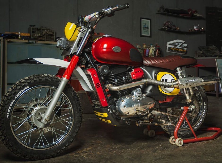 Autologue Design's Scrambler 42 is inspired by the Trial Spec Jawa Bikes of the past