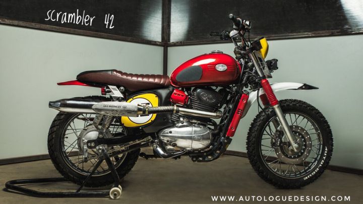 Jawa Scrambler built at a cost of Rs. 1.5 lakh by Autologue Design