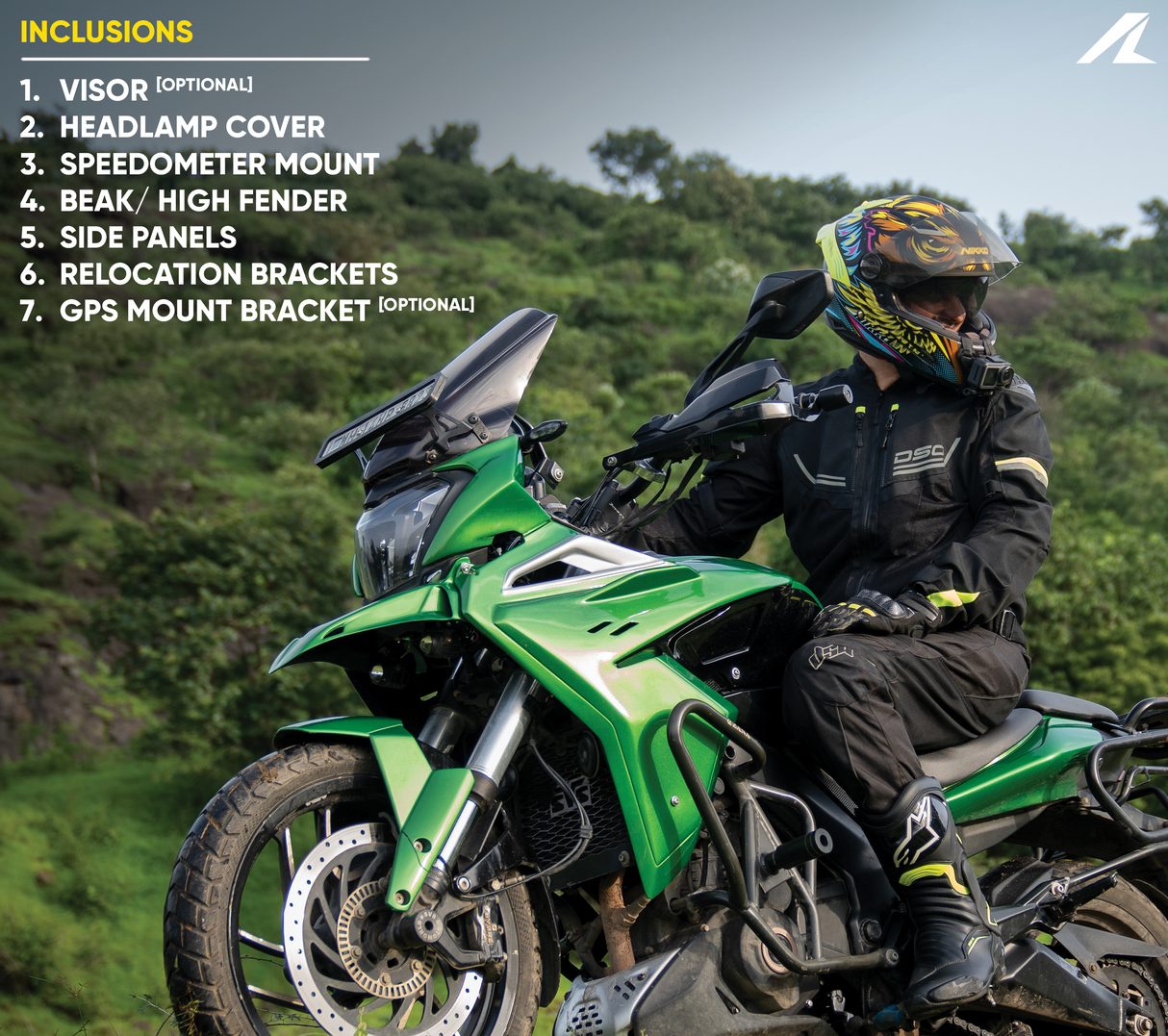 Dominar 400 Pulsar As 200 Visor Online Headlamp Visor| Dominar 400