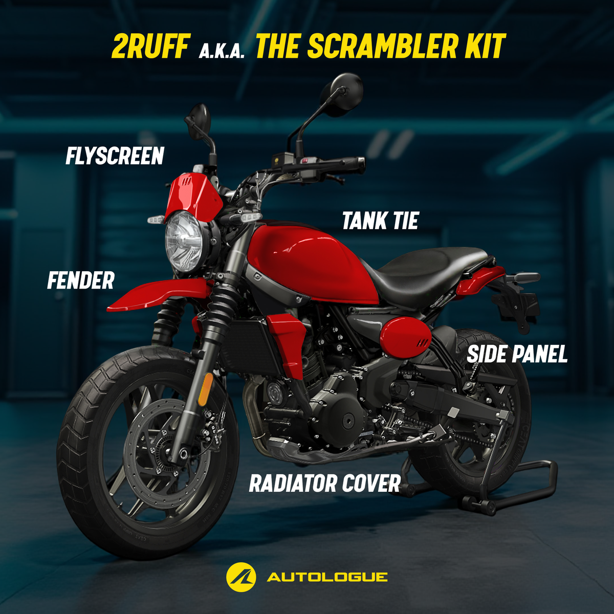 Guerrilla 450- 2RUFF Scrambler Kit – Autologue Design