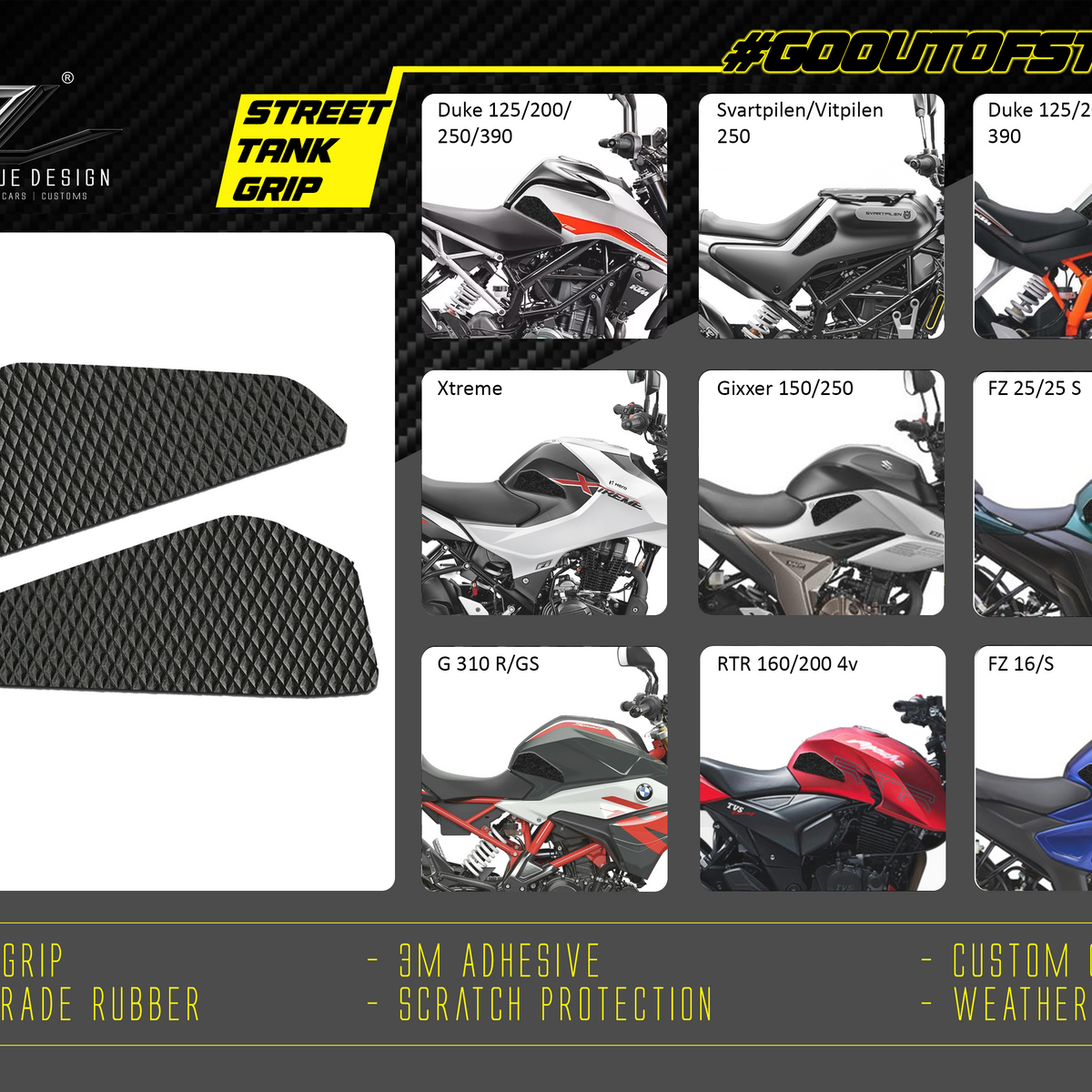 Autologue STREET tank grip – Autologue Design