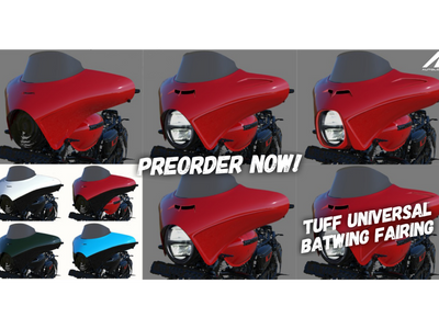 Tuff - Universal Batwing Fairing Kit for CB